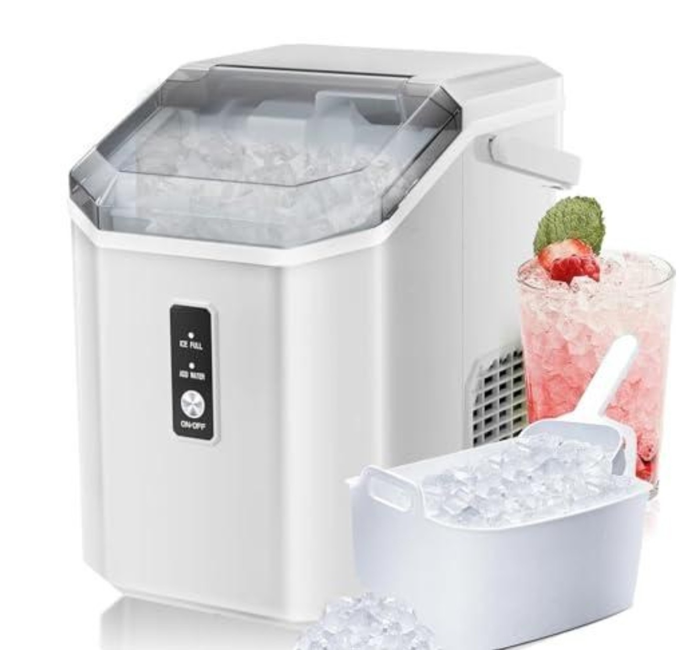 Antarctic Star Countertop Ice Maker Soft Chewable Pellet Ice, 34lbs/24Hrs WHITE gallery