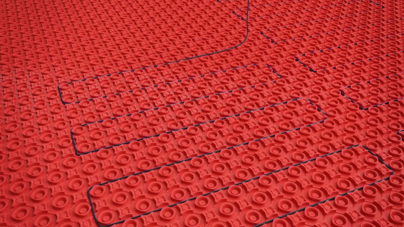 Prova FLEX-HEAT Floor Heat Membrane Roll - Uncoupling Tile Underlayment 52 Sq Ft gallery