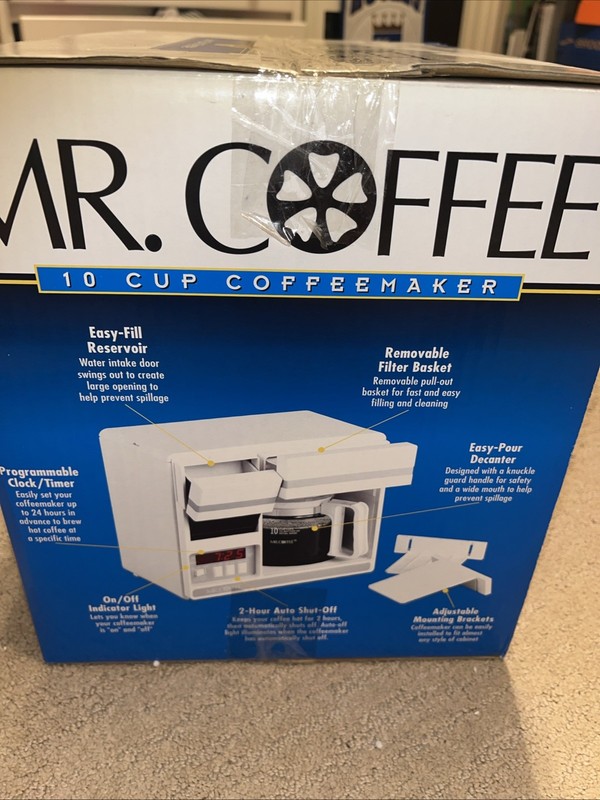 Vintage Mr. Coffee Maker Space Saver 10 Cup Model UTC403 NIB gallery