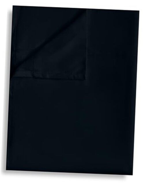 Flat Sheet Only Pack Top Bed Sheets, Soft Breathable Brushed King 1 Black