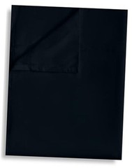 Flat Sheet Only Pack Top Bed Sheets, Soft Breathable Brushed King 1 Black