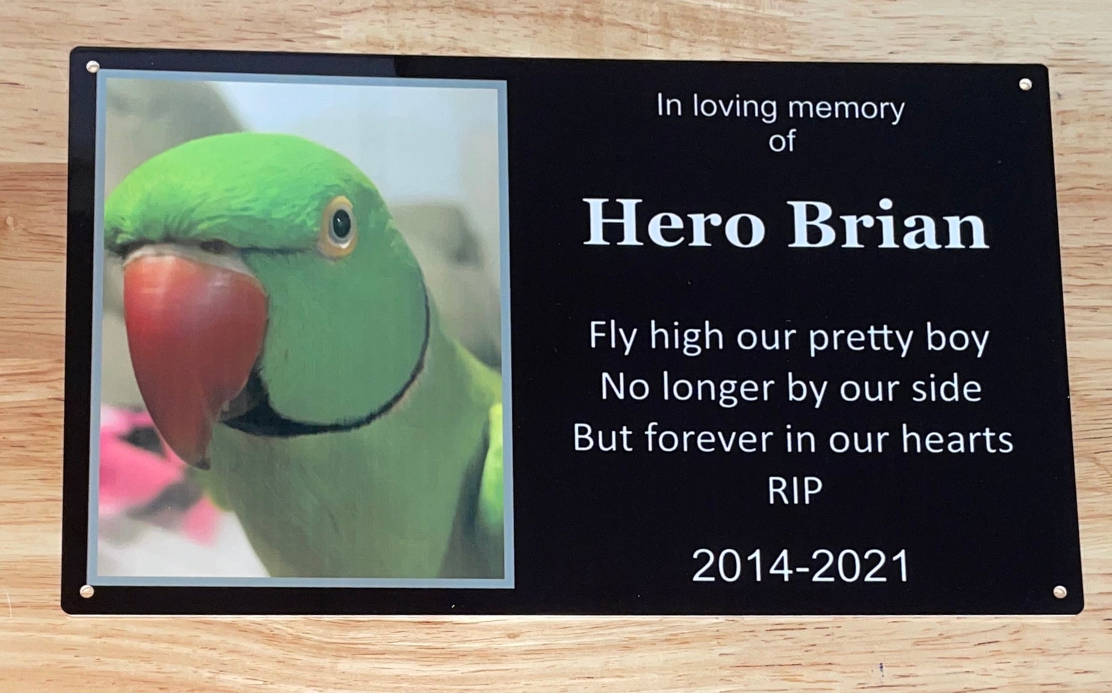 Photo Plaque Personalised Memorial (Duraluxe) 29cm x 20cm gallery