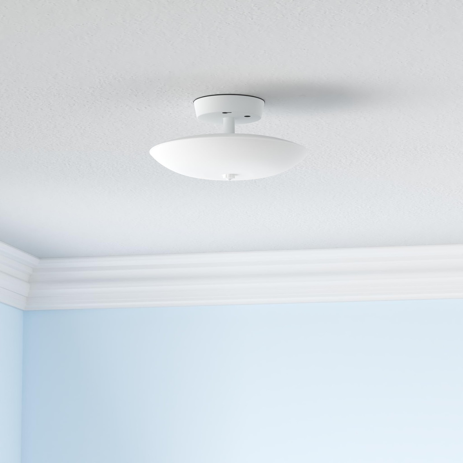 Nuvo Sf77/823 Round Close To Ceiling Fixture White -12 Inches gallery