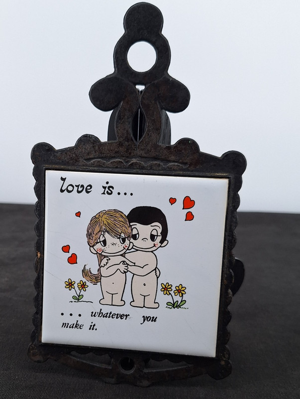 Love Is ... Whatever You Make It Ceramic Tile Trivet Wall 9.5 in gallery