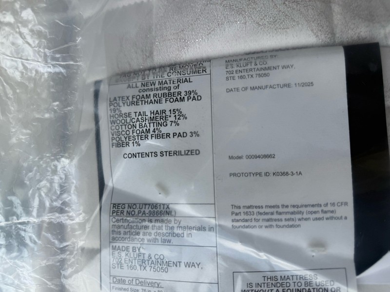 AIRELOOM KING HOTEL HANDMADE COPPERTECH II SILVER PTOP PLUSH MATTRESS NEW SHIP gallery