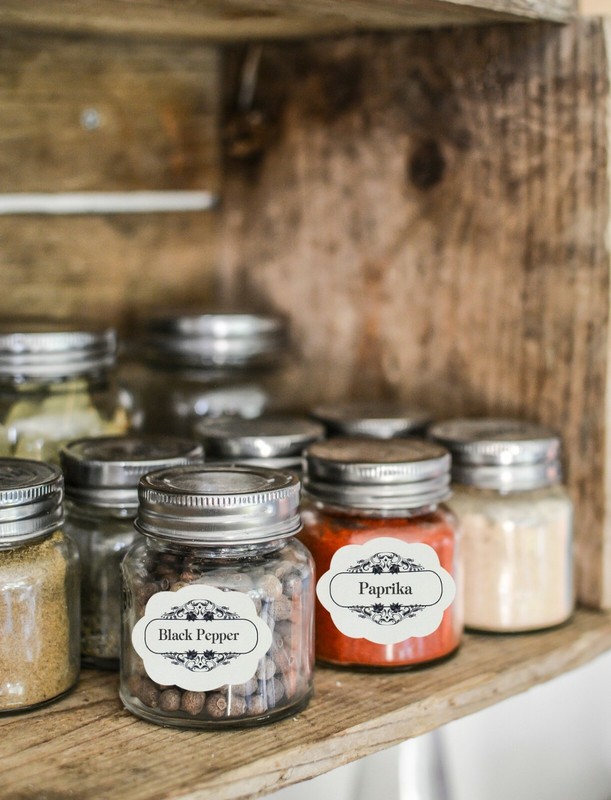 Self Adhesive Labels for Spice Jars and Bottles Permanent Spice printed Stickers gallery