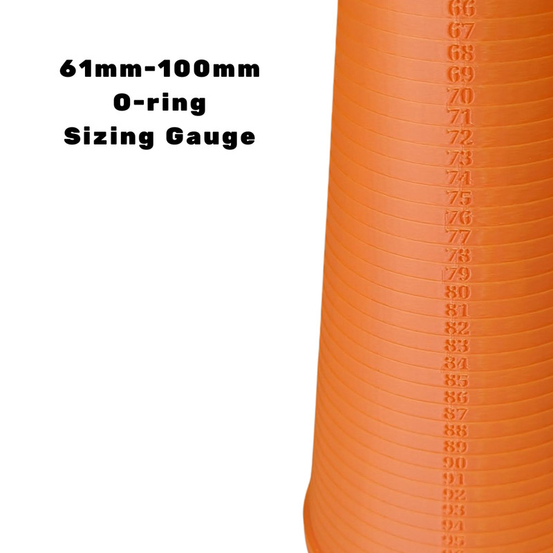 O-Ring Sizing Cone Measuring Tool 3mm-60mm/61mm-100mm and 3mm-30mm Free (Orange) gallery