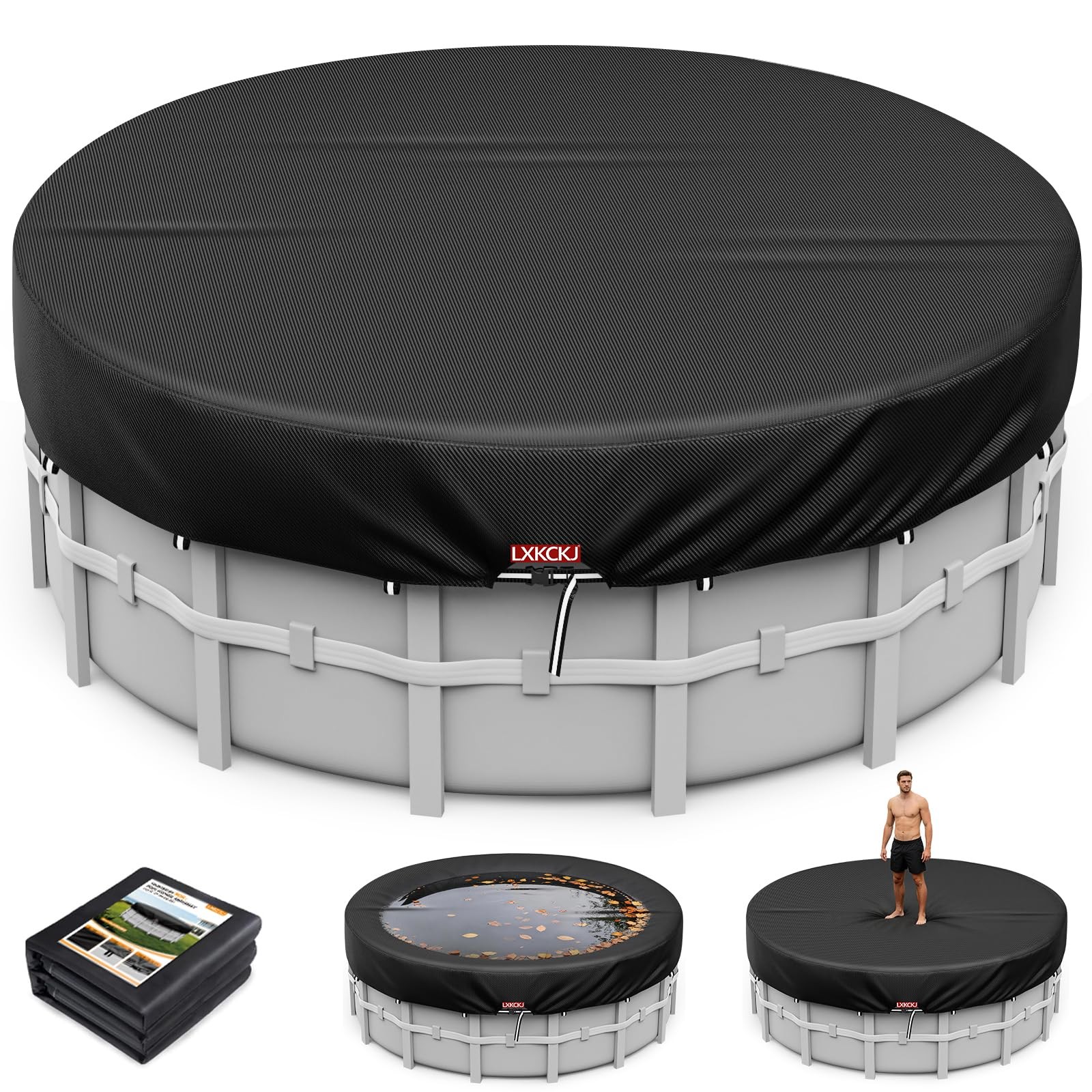 12 Ft Round Pool Cover, Solar Pool Covers for Above Ground Pools, Summer Pool... gallery