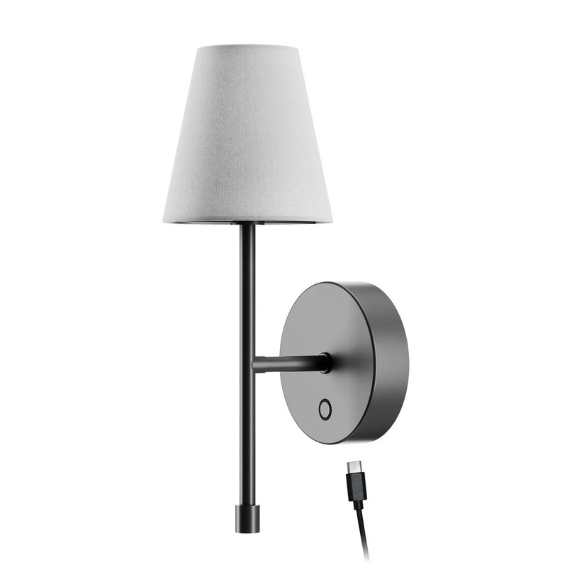 Globe Electric Wireless Rechargeable LED Integrated Wall Sconce 2-pack, 1806224 gallery