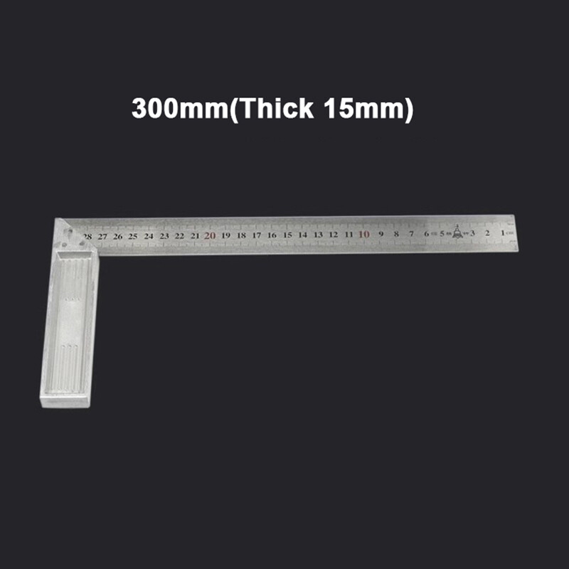 Right Angle 30cm/300mm Scale L Square Ruler Woodworking Tool Stainless Steel gallery