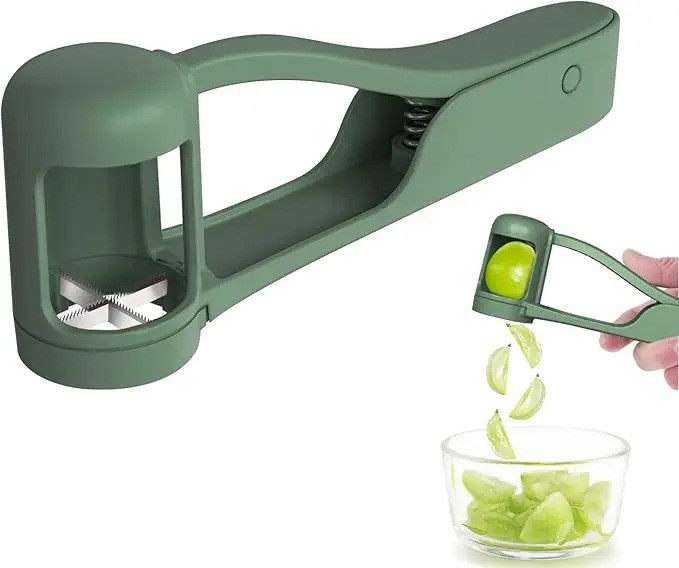 Tomato Slicer Cutter Grape Tools Cherry Fruit Salad Splitter Artifact for Toddle gallery