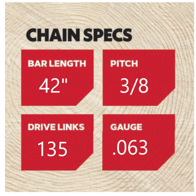 42" Bar & Chain for Stihl MS661, E15, E20, E220, E220Q, 423RNDD025 /75EXL135G gallery