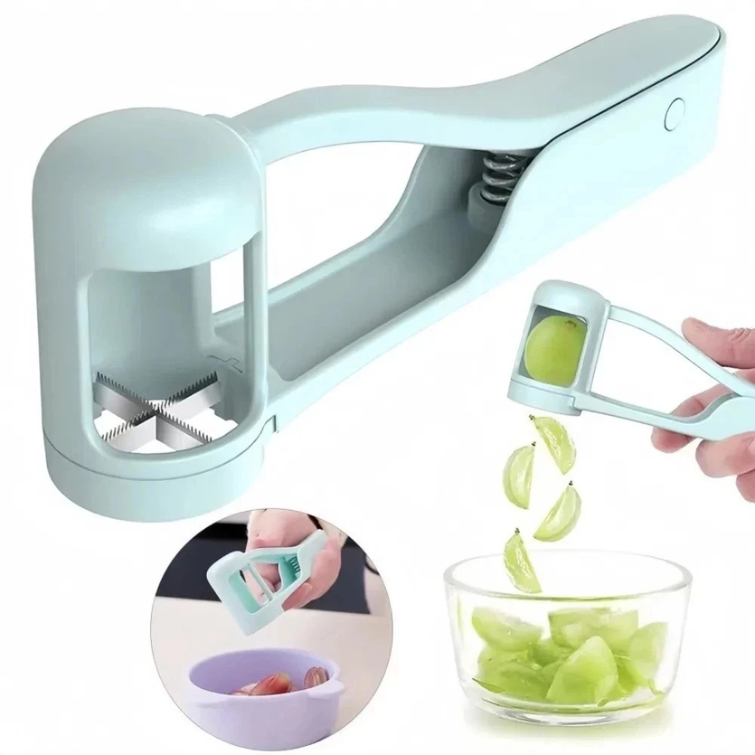 Tomato Slicer Cutter Grape Tools Cherry Fruit Salad Splitter Artifact for Toddle gallery