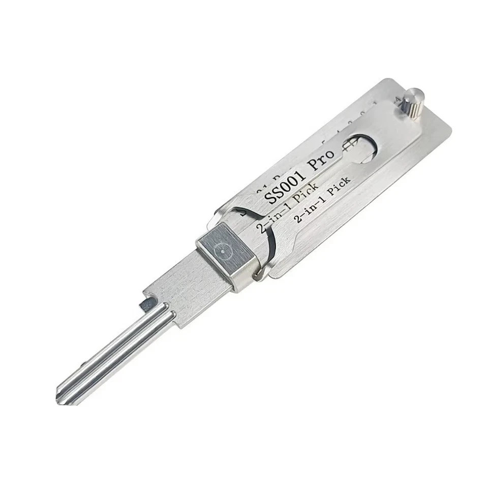 2-in-1 Stainless Steel Key Decoder Tool Precision Hook Lock Pick Portable gallery