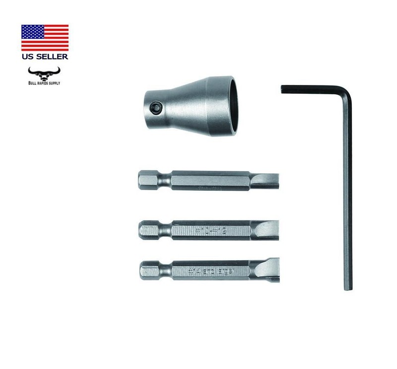 One-Way Screw Remover/Installer Set with Sleeve 3 Piece Tool Bits Power Tool New gallery