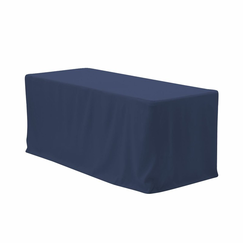 6 ft. Fitted Polyester Rectangular Tablecloth, Premium Tableclothes for weddings gallery