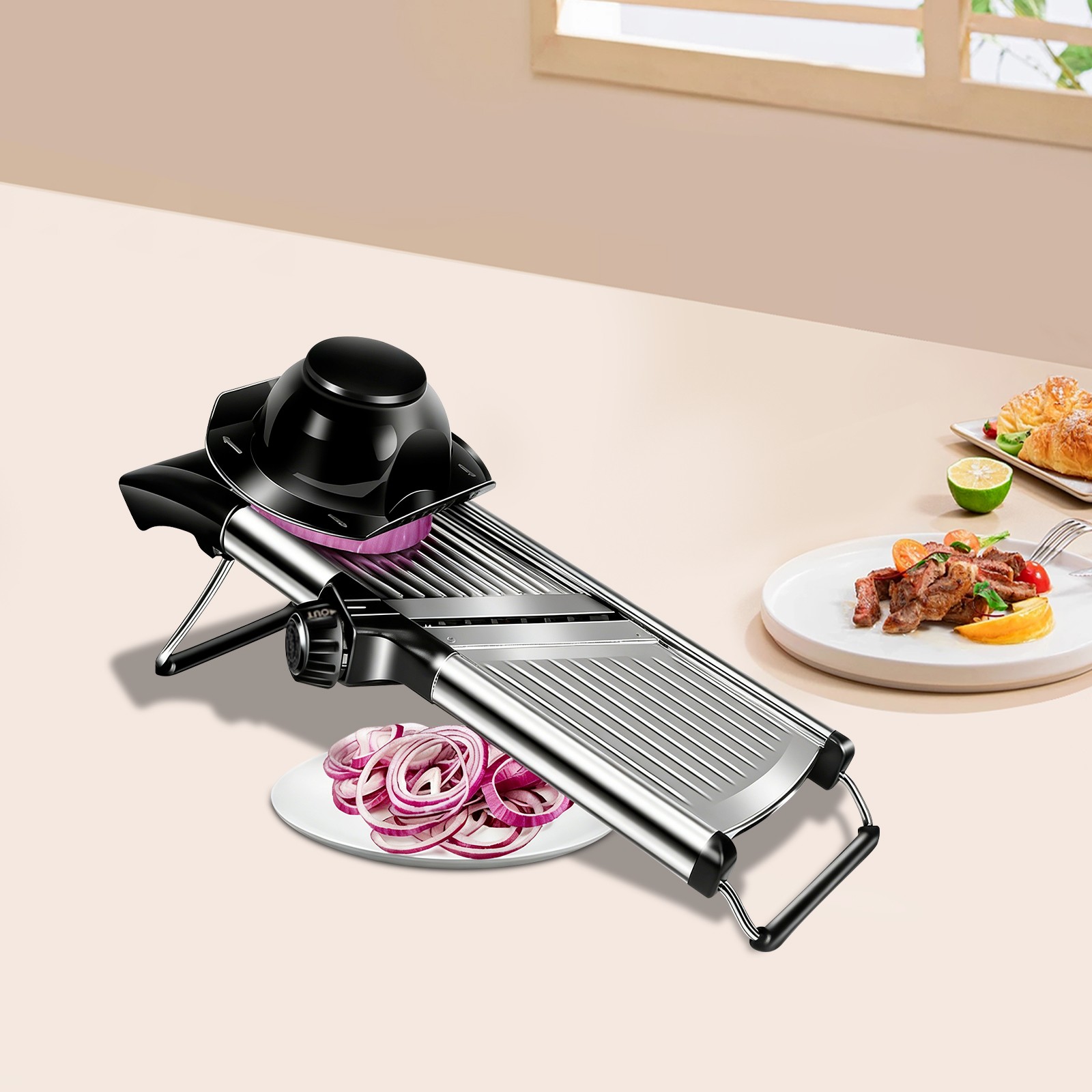 Fruit and Onion Cutter,Vegetable Slicer,Kitchen Multifunctional Vegetable Slicer gallery