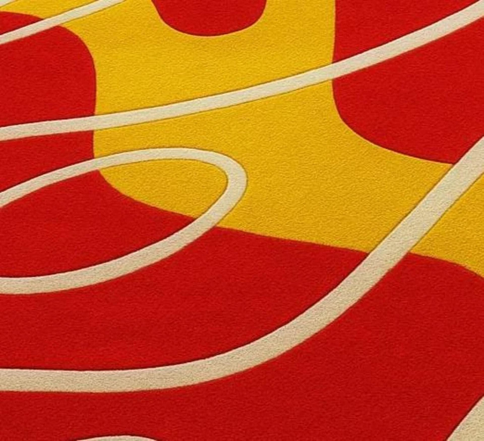 Handmade Rugs Hand Tufted Red rug gallery