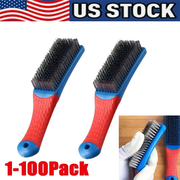 Stainless Steel Small Wire Brush Paint Removal Tool Cleaning Metal Rust gallery