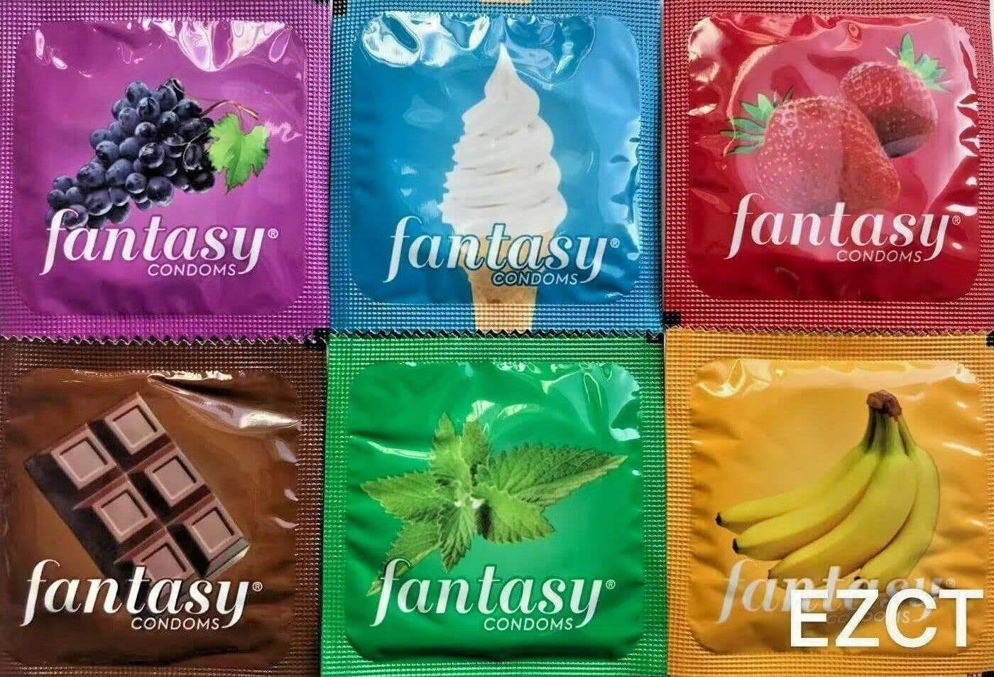 Fantasy Flavored Condoms Pack 48 Condoms : Variety of Flavors Such As Vanilla gallery