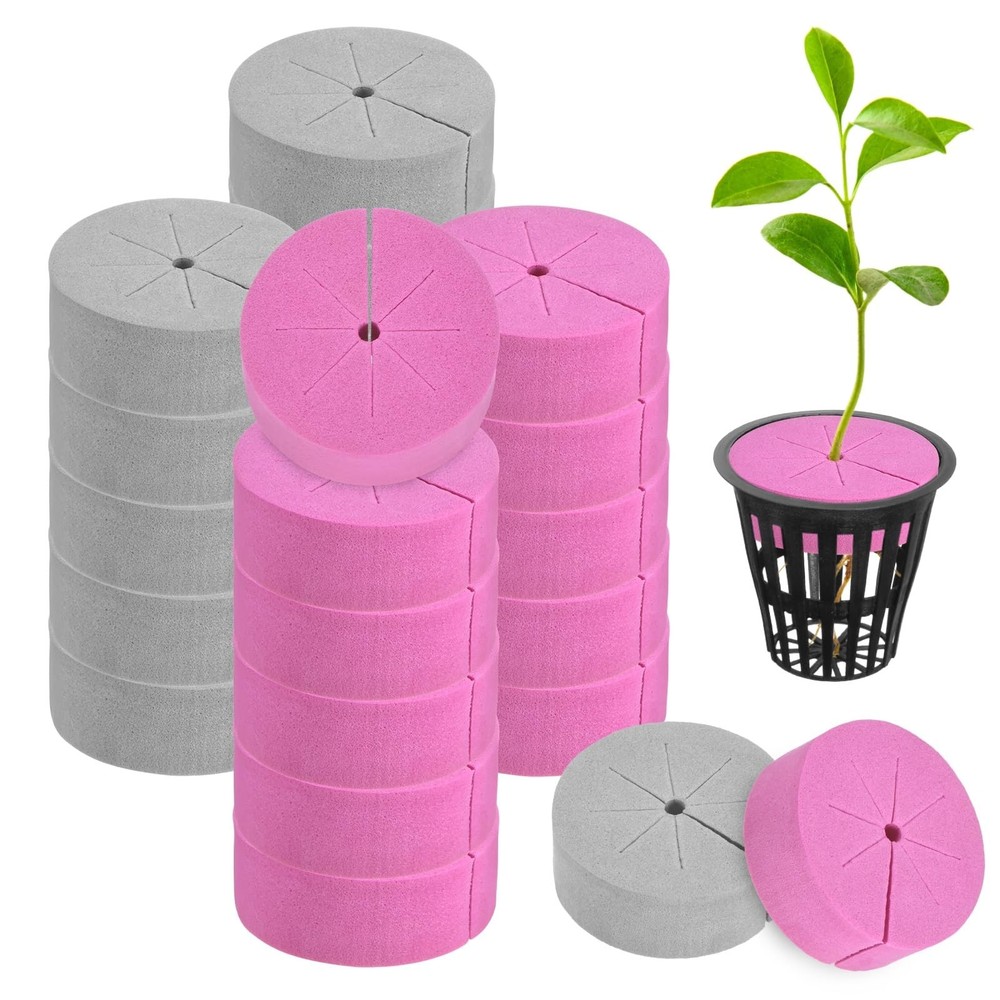 20-Pack Cloning Collars Inserts, Hydroponics Sponge Systems Cloning DIY Foam ...