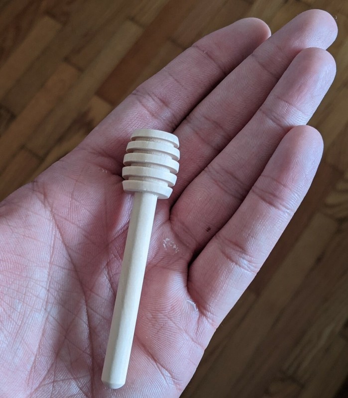 1PC 3.15" Honey Dipper Sticks Mini Practical Handle Wood Honey Jar Coffee Milk gallery