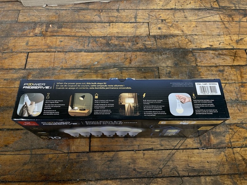Globe Power Reserve A21 Battery Backup LED Bulb 6 Pack 800lm 3000K 60W New gallery