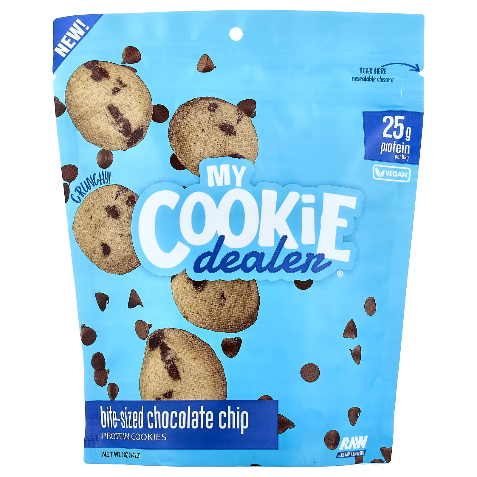 Bite-Sized Protein Cookies, Chocolate Chip, 5 oz (142 g) gallery