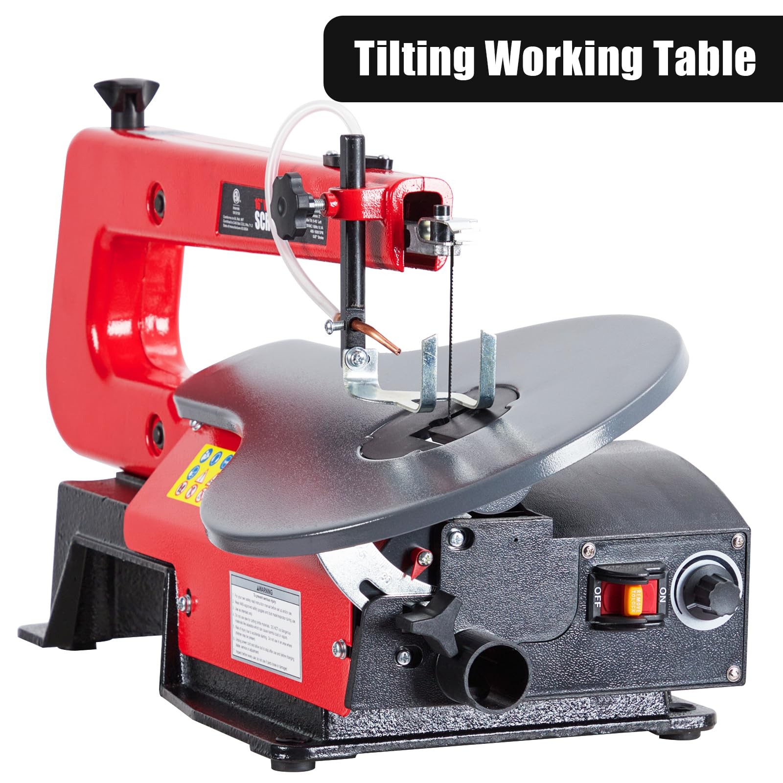 16-Inch Variable Speed Scroll Saw Extra-Large Adjustable Table for Woodworking gallery