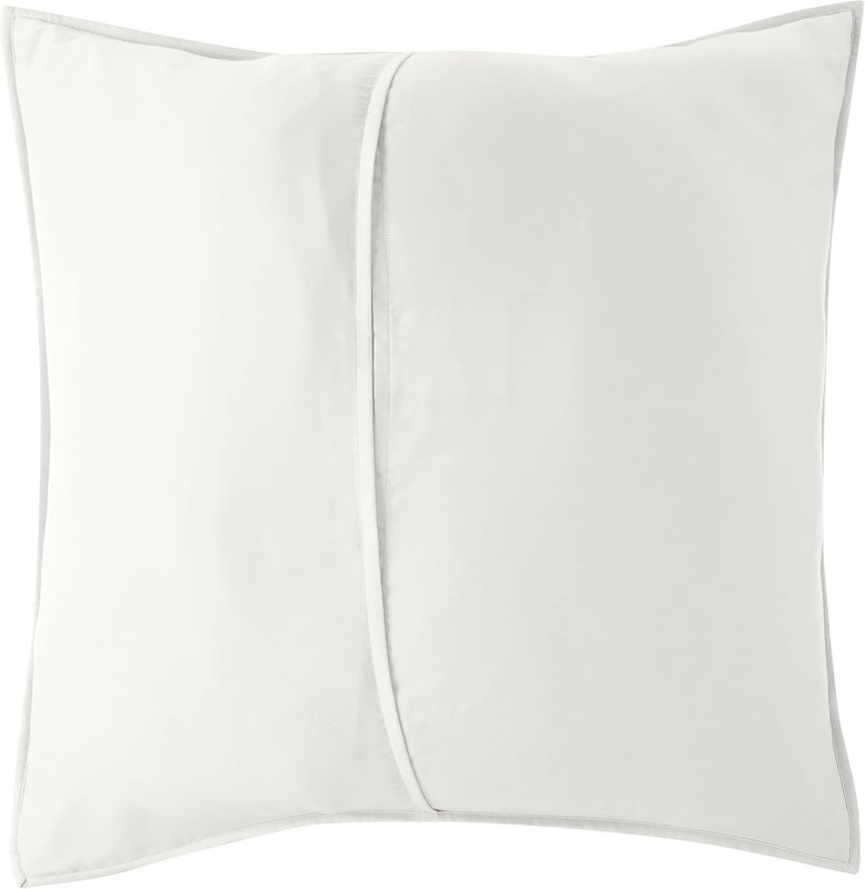 Recycled Polyester & Cotton Blend Quilted Sham Large Euro Ivory gallery