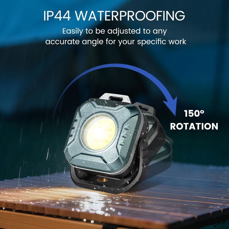 Magnetic Work Light Rechargeable, 500 Lumens Floodlight 1200 Mah LED Portable La gallery