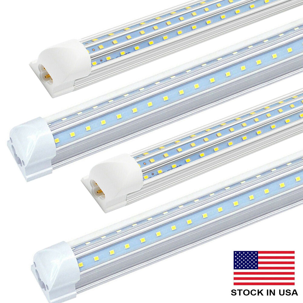 T8 8FT Integrated LED Shop Light Fixtures 6500K T8 8 Foot LED Tube Light Bulbs gallery