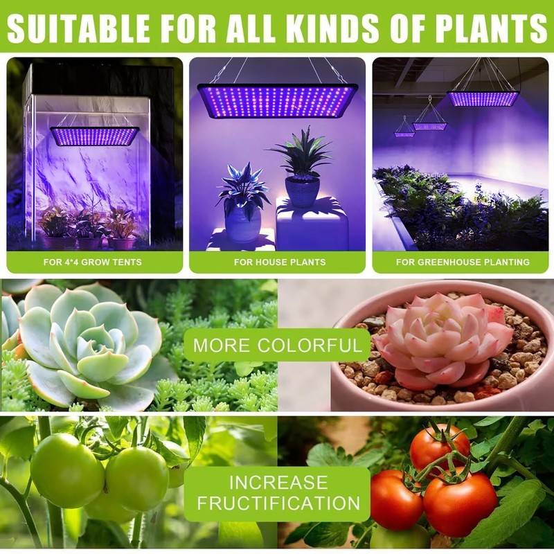 120W LED Grow Light Panel Full Spectrum Lamp for Indoor Plant Veg Flower NEW US gallery
