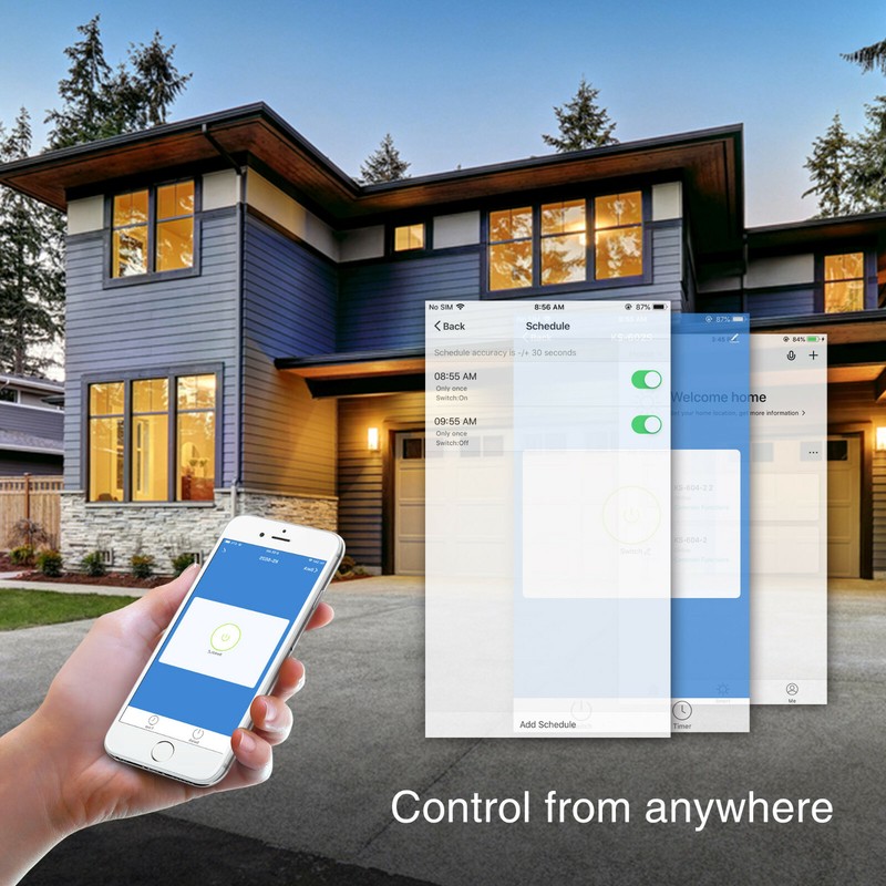 BN-LINK WIFI Smart In Wall Light Switch ON-OFF-ON works with Alexa/Google Home gallery