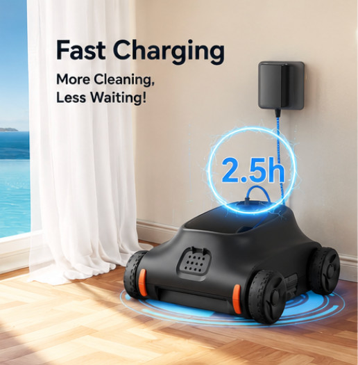 Cordless Pool Vacuum Robot Smart Navigation Auto Dock 2150 Sq Ft In-Ground Clean gallery