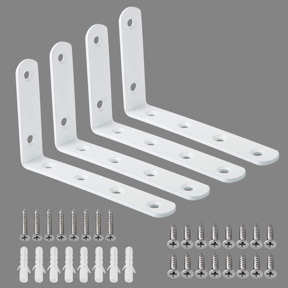 Floating Shelf Brackets,L Brackets for Shelves Heavy Duty Shelving Brackets Stai