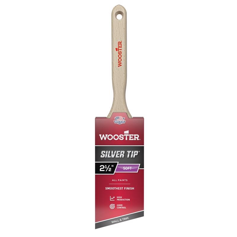 Wooster 5221-2 1/2 Wood Handle Polyester Blend Angle Paint Brush 2-1/2 W in. gallery