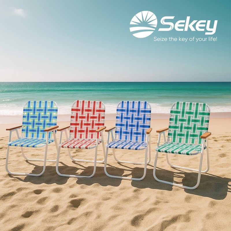 Sekey Highback Camping Chair, Folding Mesh Lawn Chair for Outdoor Use gallery