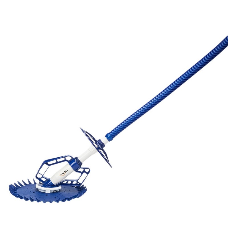 Automatic Swimming Pool Vacuum Cleaner Inground Above Ground & Hose Set Blue gallery