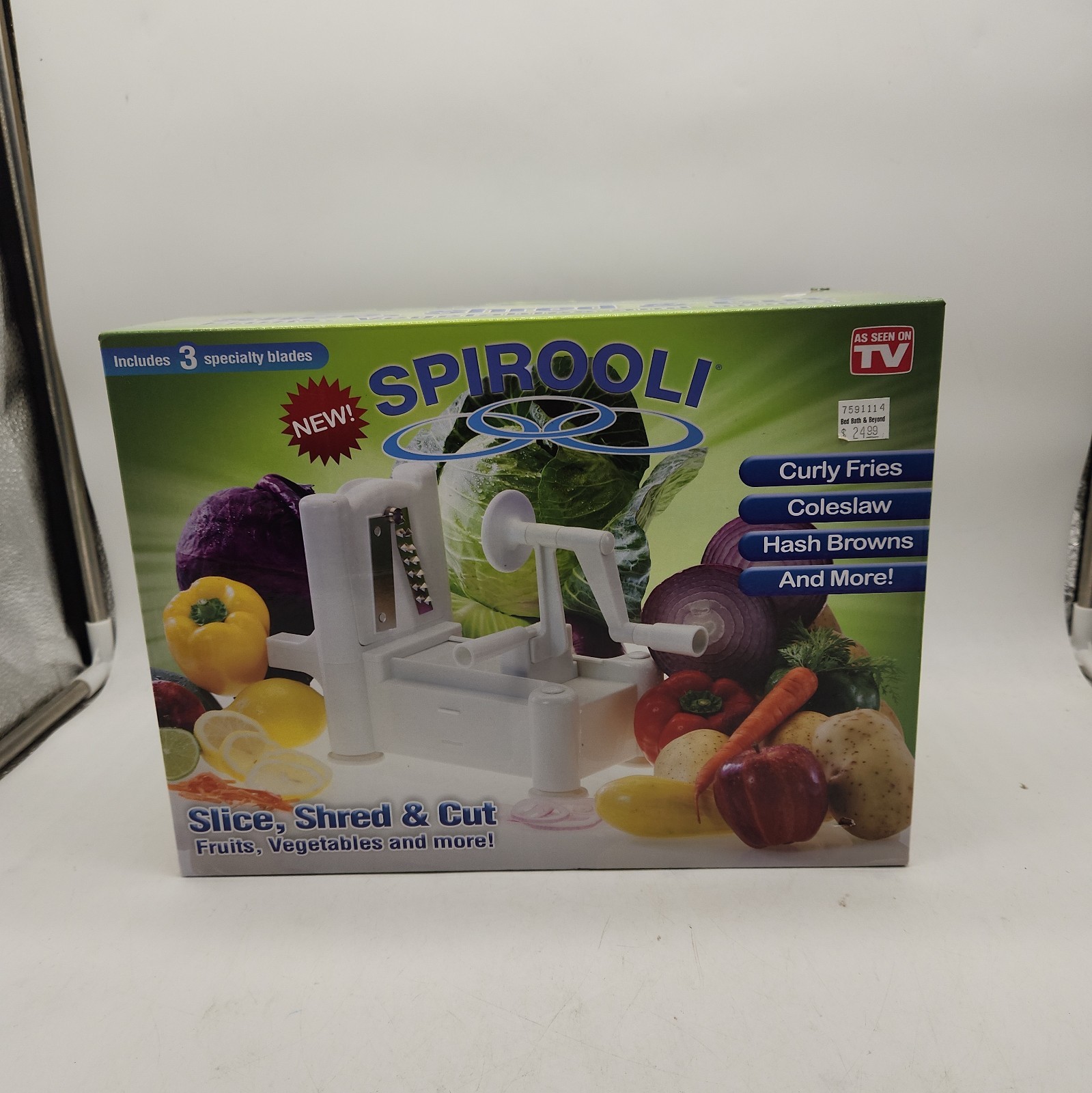 Spirooli - Slicer and Peeler - (Slice, Shred, & Cut) NEW. As Seen On TV. W1 gallery
