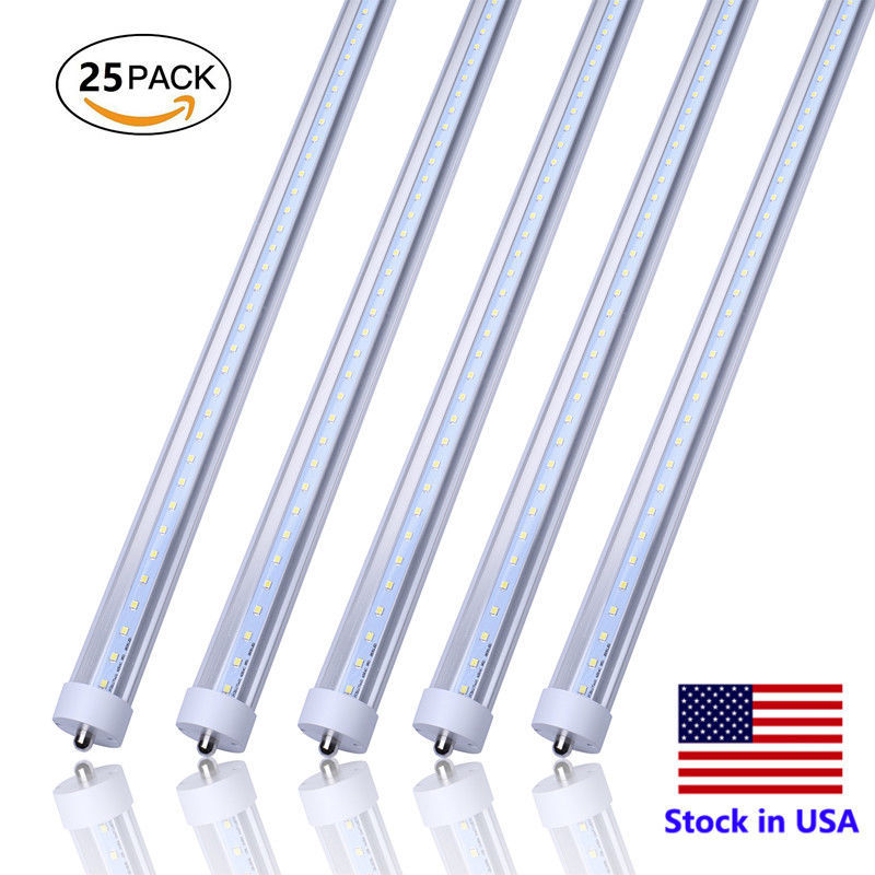 8ft led light bulbs Single Pin 45W 6500K FA8 T12 T8 Fluorescent Replacement Tube gallery