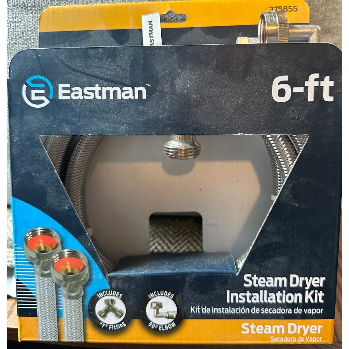 Eastman Universal Connector Kit for Steam Dryer 6ft Length 3/4" Inlet NEW gallery