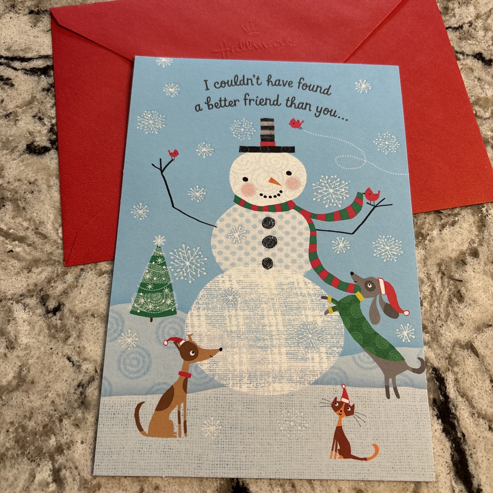 Christmas Could Not Have Found A Better Friend 5”x7” Hallmark Greeting Card gallery