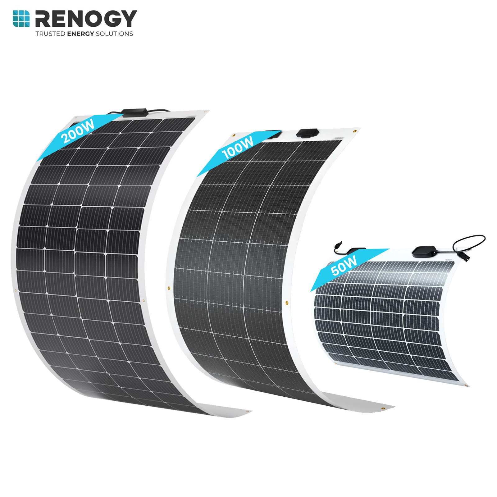 Renogy 200W 100W 50W Monocrystalline flexible Solar Panel for RV Camper BoatHome gallery