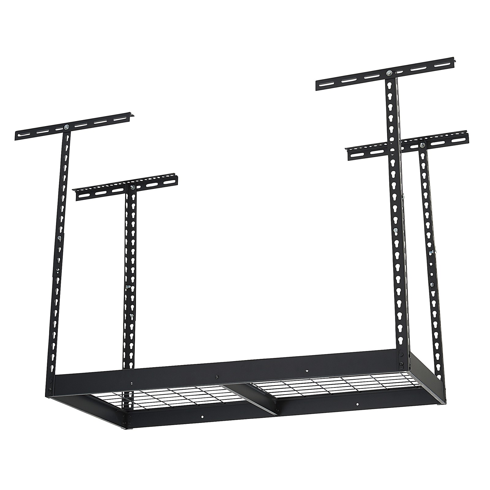 Klutch Garage Overhead Storage Rack with Adjustable Height, 48in.L x 24in.D, gallery