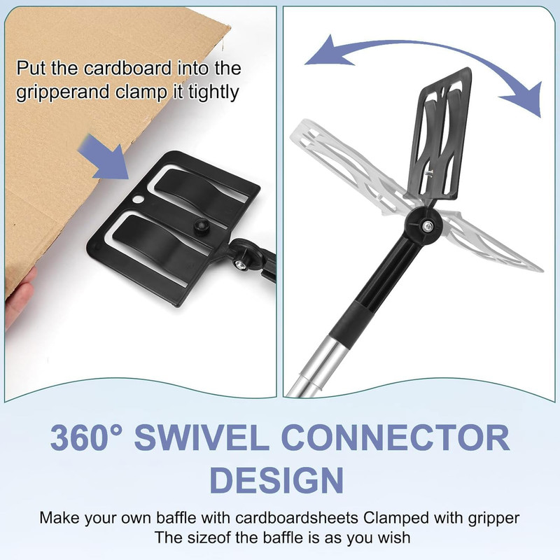 Adjustable Paint Shield Holder - 360° Angle Spray Shield for Cardboard or Plasti gallery