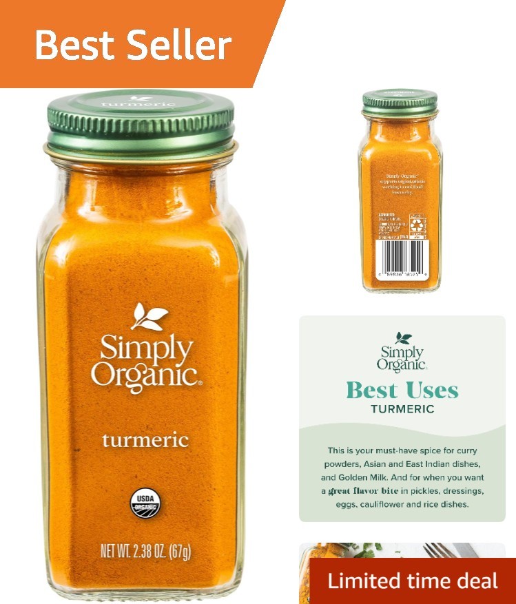Pure Ground Turmeric Root, 2.38 Oz - Antioxidant-Rich Spice for Healthy Cooking gallery