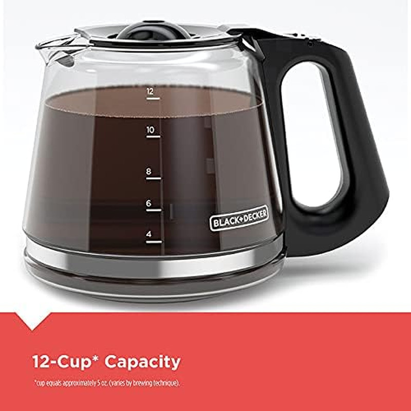 BLACK+DECKER CM1110B Programable 12-Cup Coffee Maker, Easy Pour, Non-Drip Carafe gallery