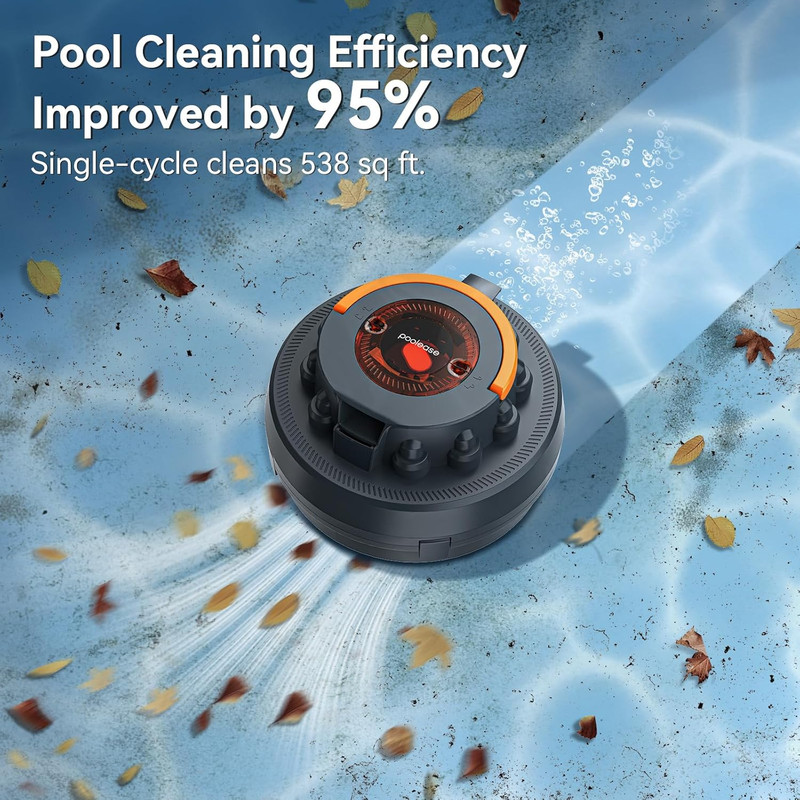 X2 Cordless Pool Cleaner Robot, Robotic Pool Vacuum for Above/In Ground Pool, 45 gallery