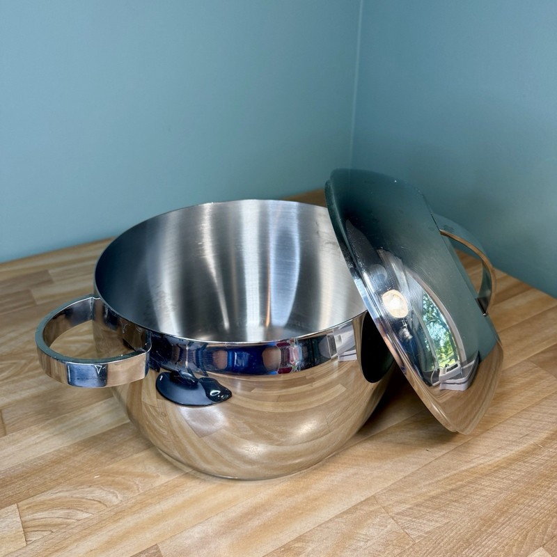 VTG IKEA Pot Atomic Orbit Stainless Steel Cookware Vented Lid MCM 5 Liters 17939 gallery
